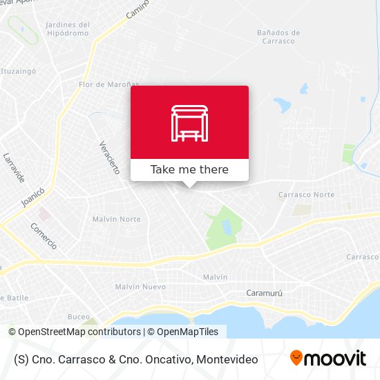 (S) Cno. Carrasco & Cno. Oncativo map