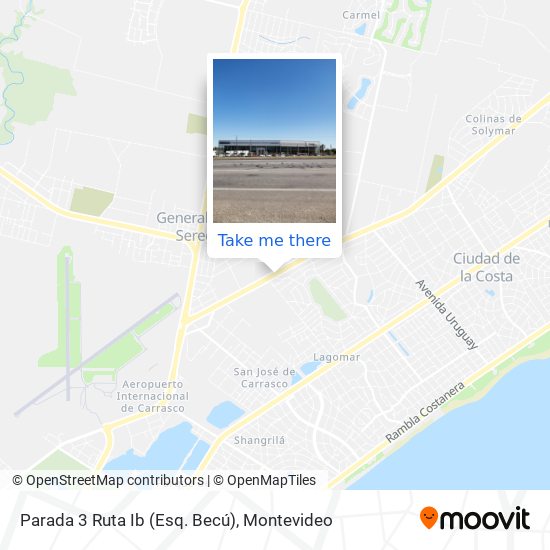 Parada 3 Ruta Ib (Esq. Becú) map