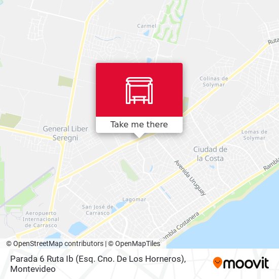 Parada 6 Ruta Ib (Esq. Cno. De Los Horneros) map