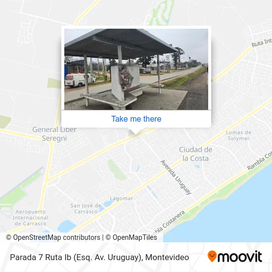 Parada 7 Ruta Ib (Esq. Av. Uruguay) map