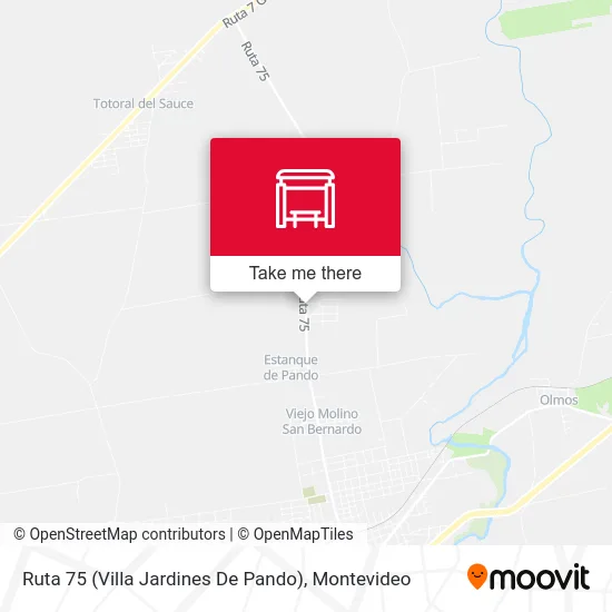 Ruta 75 (Villa Jardines De Pando) map
