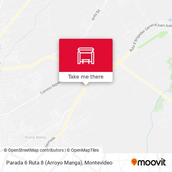 Parada 6 Ruta 8 (Arroyo Manga) map