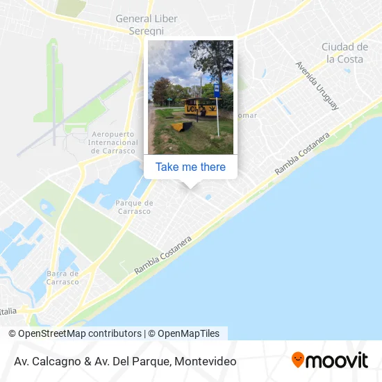 Av. Calcagno & Av. Del Parque map