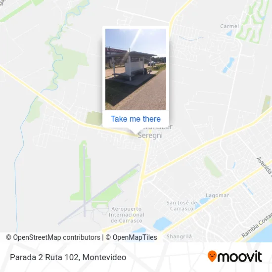 Parada 2 Ruta 102 map