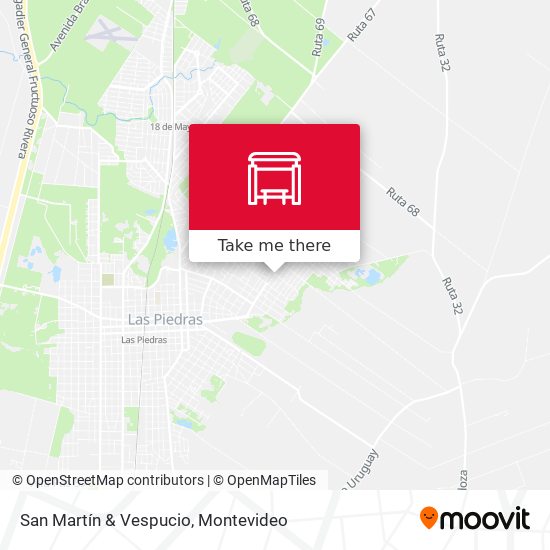 San Martín & Vespucio map