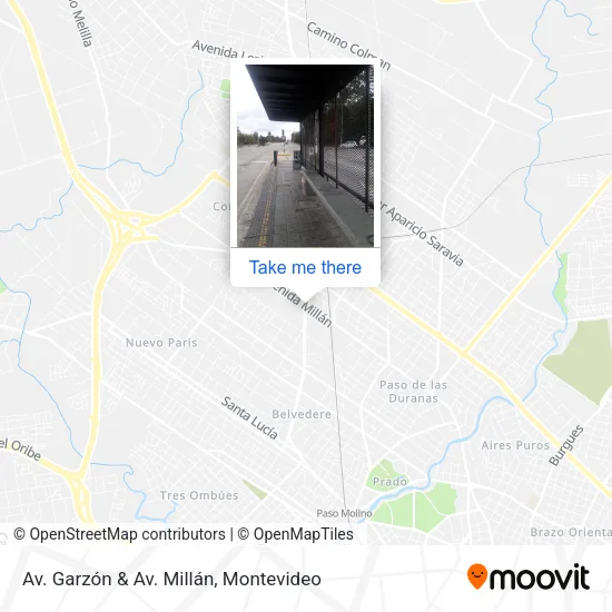 Mapa de Av. Garzón & Av. Millán
