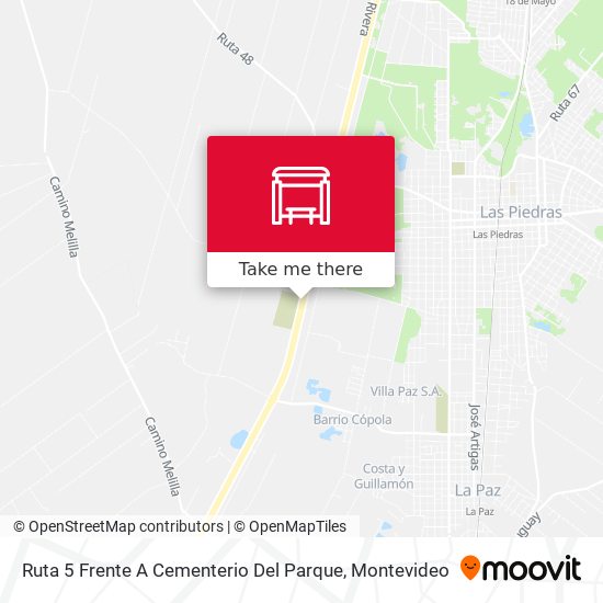 Ruta 5 Frente A Cementerio Del Parque map