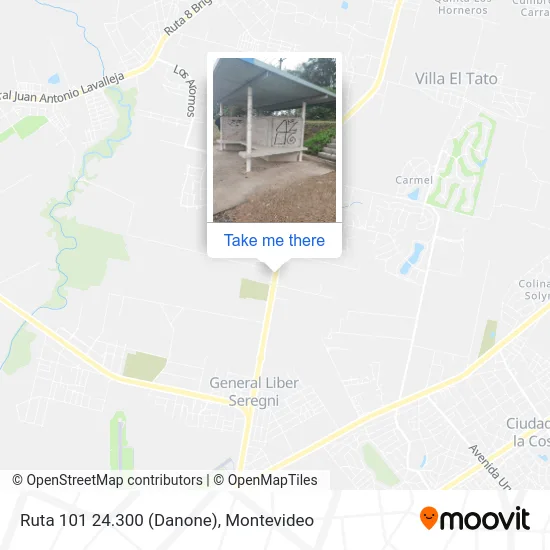 Ruta 101 24.300 (Danone) map