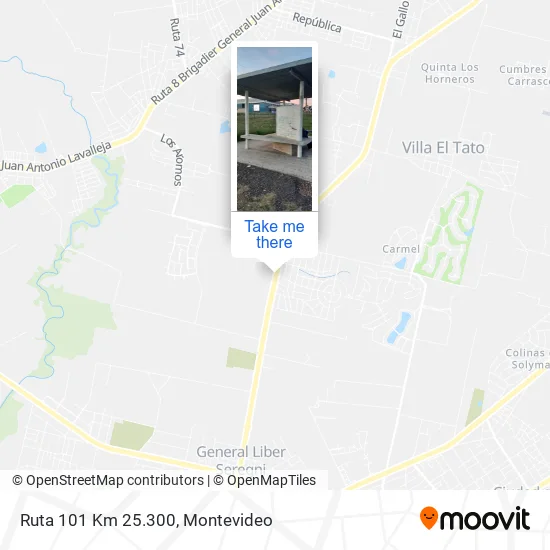 Ruta 101 Km 25.300 map