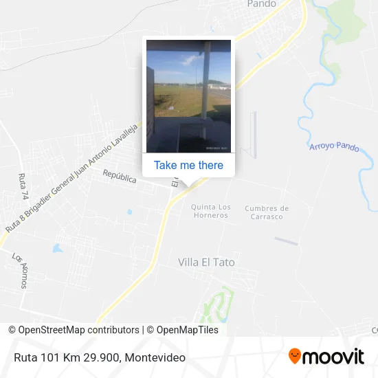 Ruta 101 Km 29.900 map