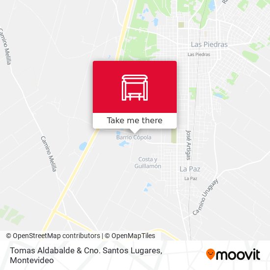 Tomas Aldabalde & Cno. Santos Lugares map