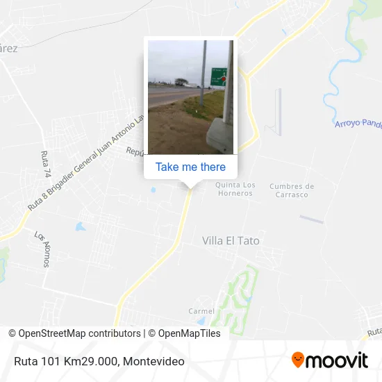 Ruta 101 Km29.000 map