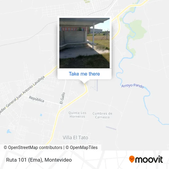 Ruta 101 (Ema) map