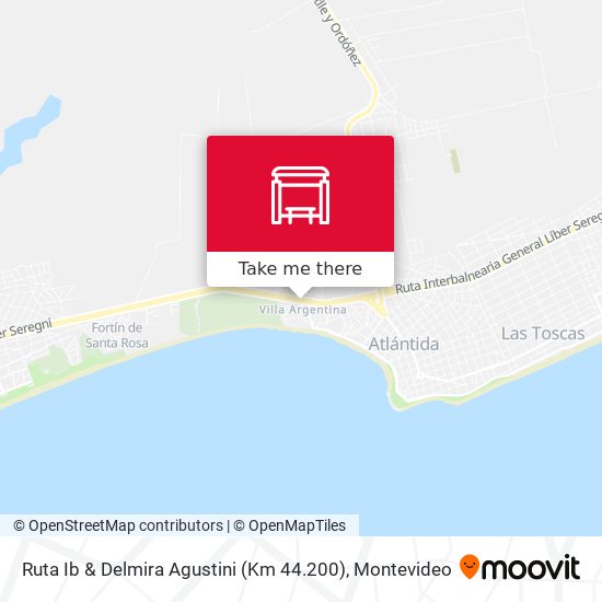 Mapa de Ruta Ib & Delmira Agustini (Km 44.200)