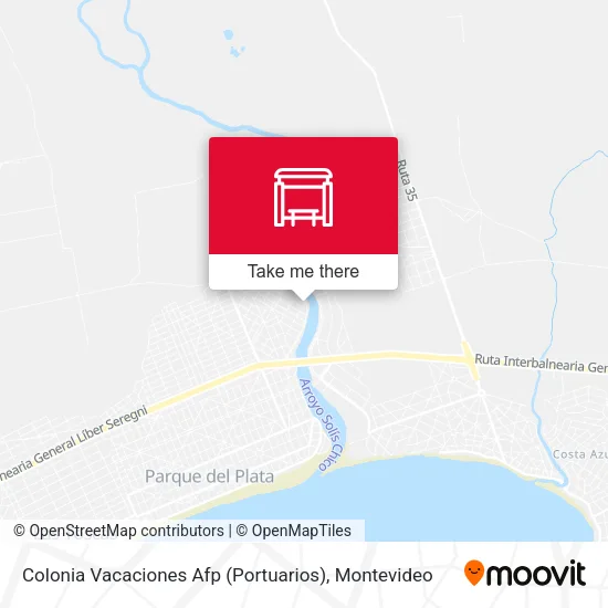 Mapa de Colonia Vacaciones Afp (Portuarios)