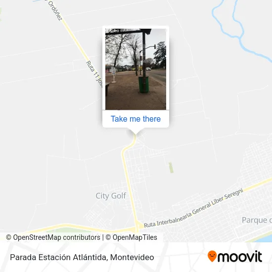Parada Estación Atlántida map