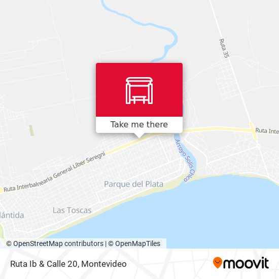 Ruta Ib & Calle 20 map