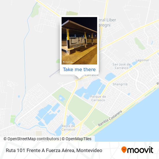 Mapa de Ruta 101 Frente A Fuerza Aérea