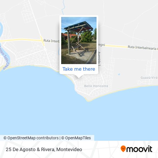 Mapa de 25 De Agosto & Rivera