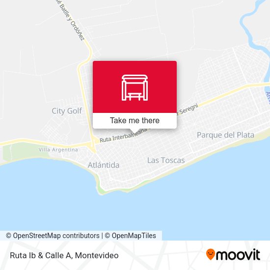 Ruta Ib & Calle A map