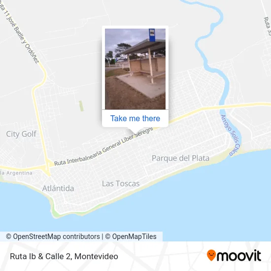 Ruta Ib & Calle 2 map
