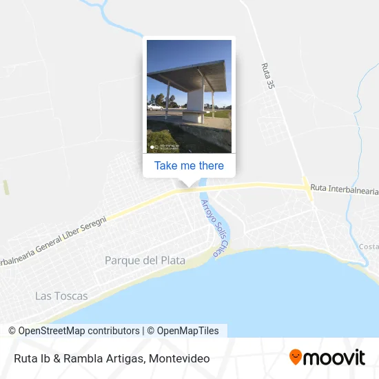 Ruta Ib & Rambla Artigas map