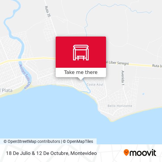 Mapa de 18 De Julio & 12 De Octubre