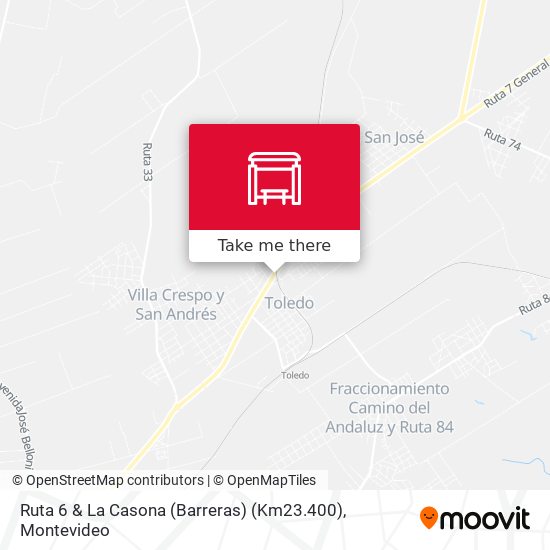 Ruta 6 & La Casona (Barreras) (Km23.400) map