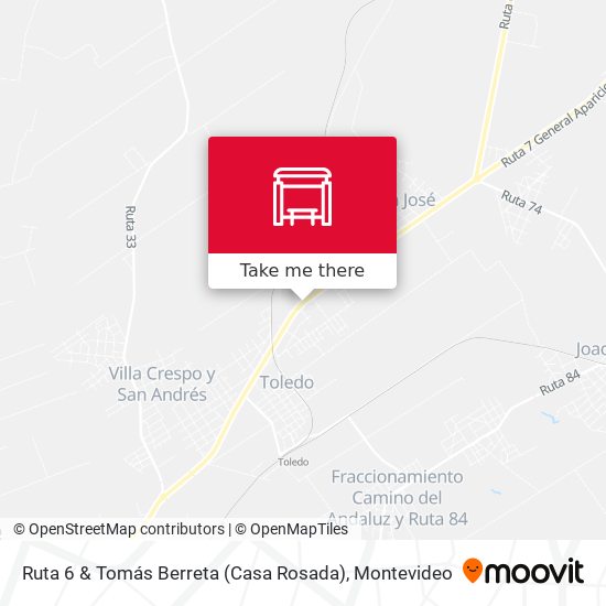 Ruta 6 & Tomás Berreta (Casa Rosada) map