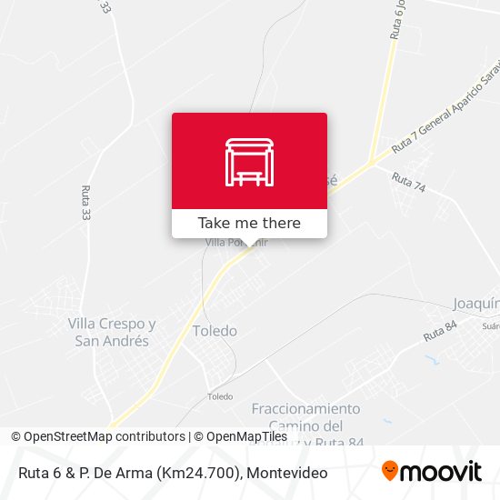 Mapa de Ruta 6 & P. De Arma (Km24.700)