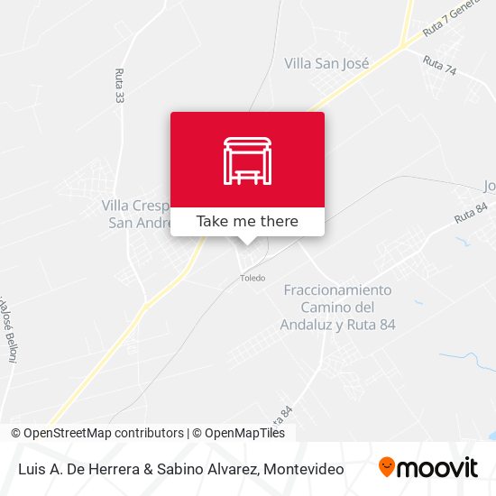 Luis A. De Herrera & Sabino Alvarez map