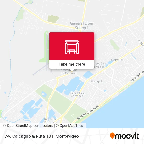 Av. Calcagno & Ruta 101 map