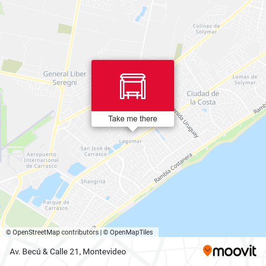 Mapa de Av.  Becú & Calle 21