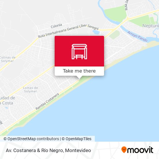 Av. Costanera & Río Negro map