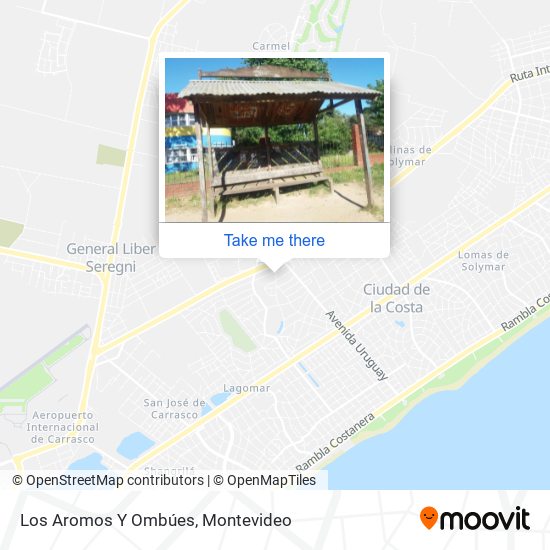Mapa de Los Aromos Y Ombúes