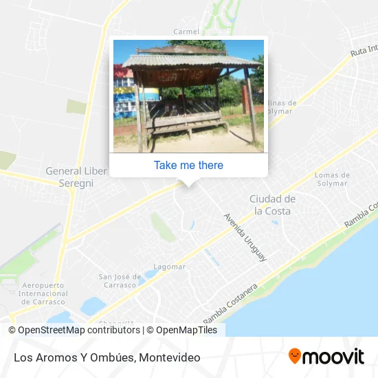 Los Aromos Y Ombúes map