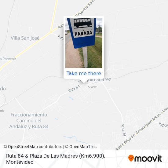 Ruta 84 & Plaza De Las Madres (Km6.900) map