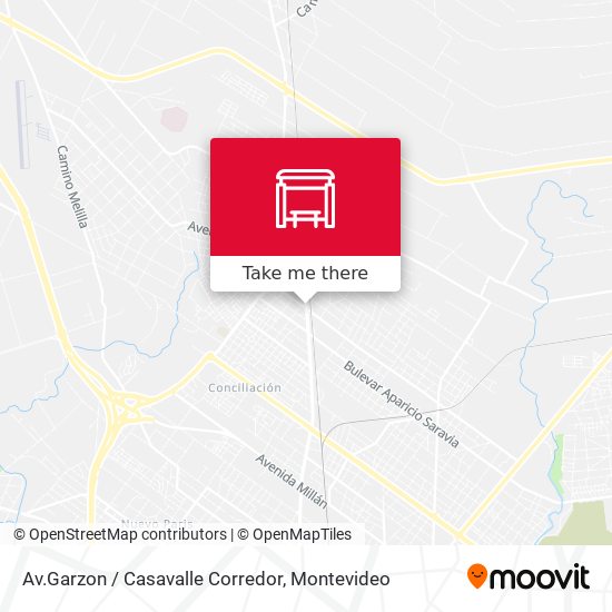 Av.Garzon / Casavalle Corredor map