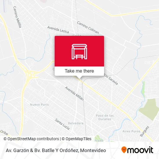 Mapa de Av. Garzón & Bv. Batlle Y Ordóñez