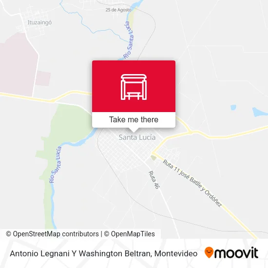 Antonio Legnani Y Washington Beltran map
