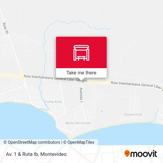Av. 1 & Ruta Ib map