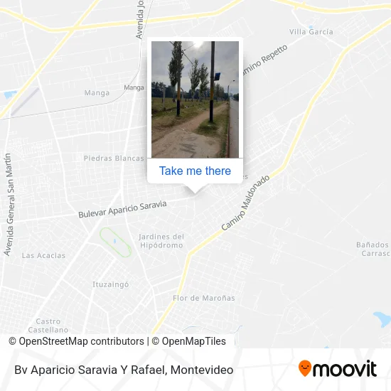 Bv Aparicio Saravia Y Rafael map