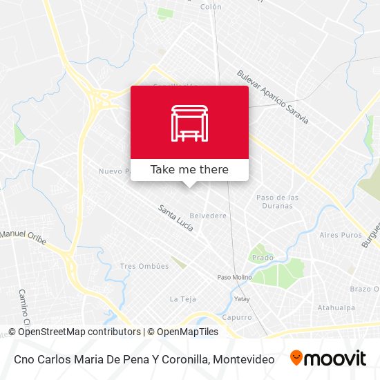 Cno Carlos Maria De Pena Y Coronilla map