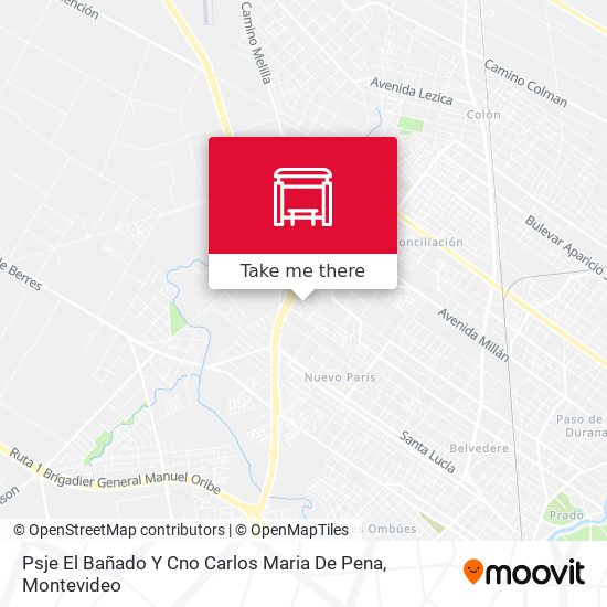 Psje El Bañado Y Cno Carlos Maria De Pena map