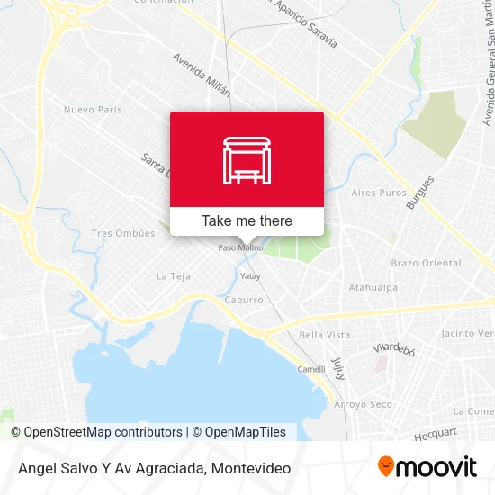 Angel Salvo Y Av Agraciada map