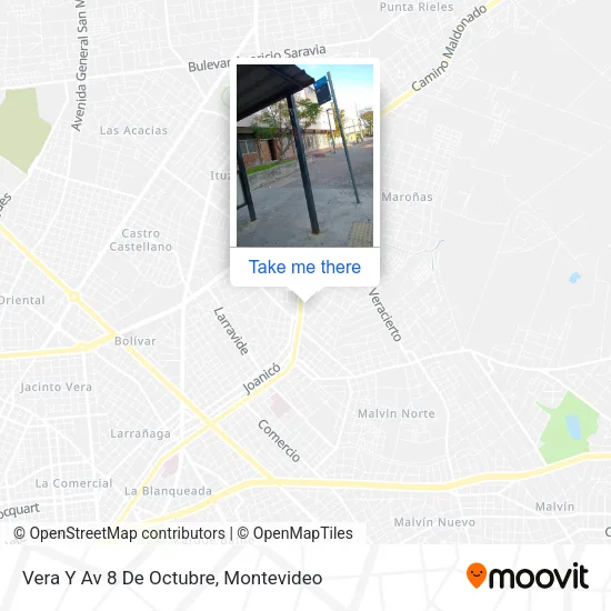 Mapa de Vera Y Av 8 De Octubre