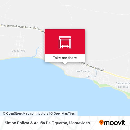 Mapa de Simón Bolivar & Acuña De Figueroa