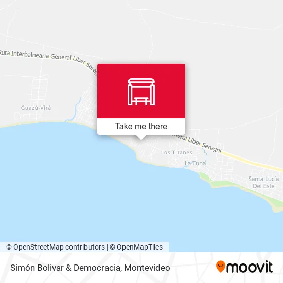 Simón Bolivar & Democracia map