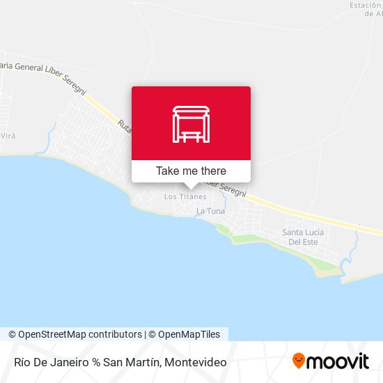 Río De Janeiro % San Martín map