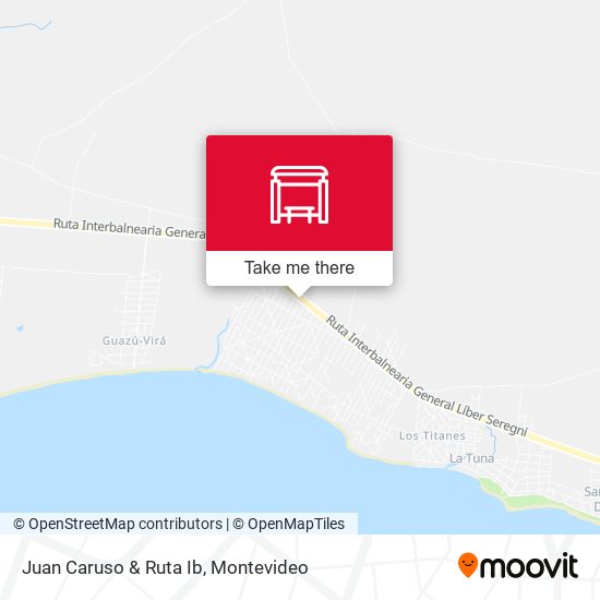 Juan Caruso & Ruta Ib map